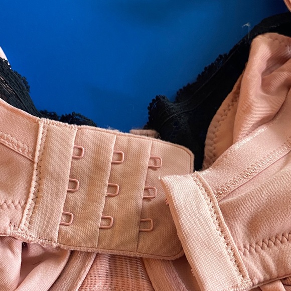 Soma Embraceable Unlined Pink and Black Lace Bra - Picture 3 of 11